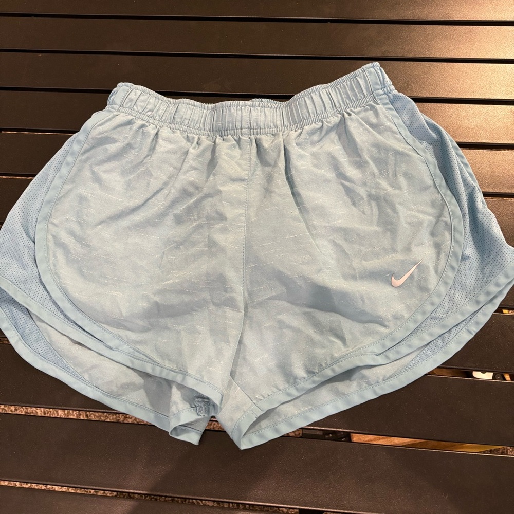 Blue Nike shorts